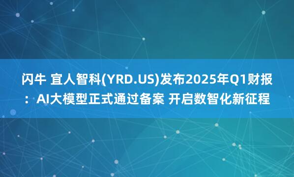 闪牛 宜人智科(YRD.US)发布2025年Q1财报：AI大模型正式通过备案 开启数智化新征程