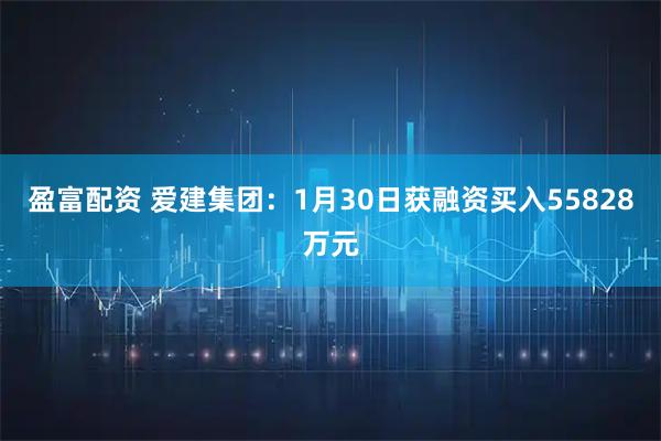盈富配资 爱建集团：1月30日获融资买入55828万元